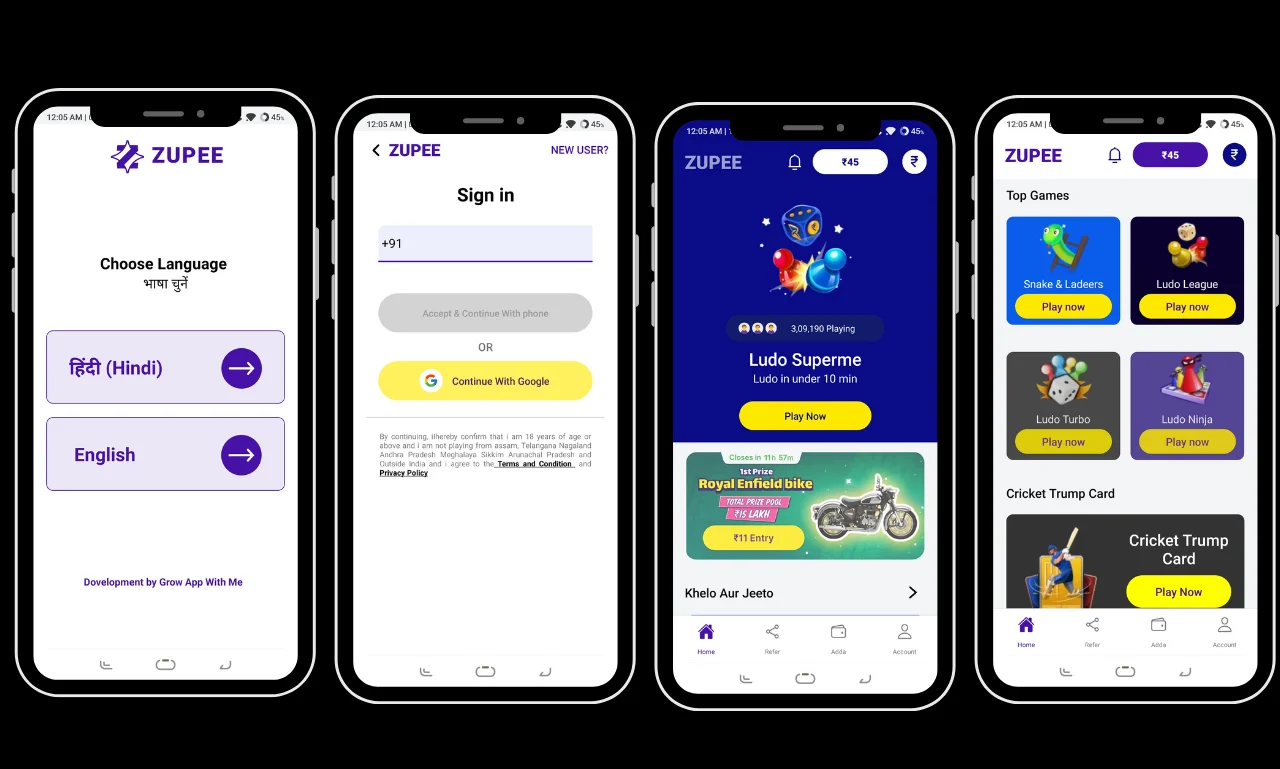 Zuppee Game Development with Admin Panel - Complete Setup (Node.js) — screenshot 1