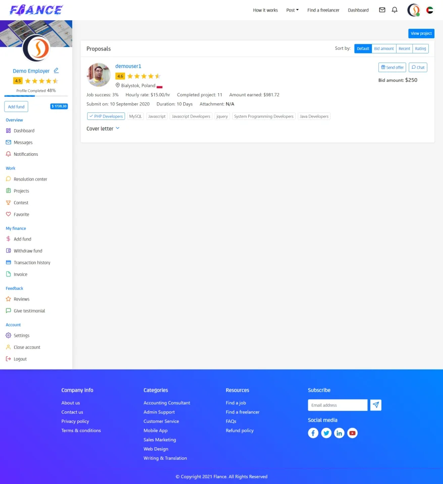 Freelancer Marketplace Script - Freelancer Script — screenshot 3