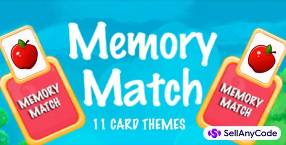 Kids Memory Match - Unity3D Source Code Template