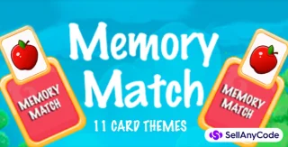 Kids Memory Match - Unity3D Source Code Template