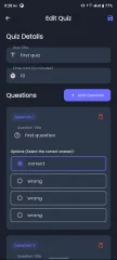 Quiz App with Admin Dashboard