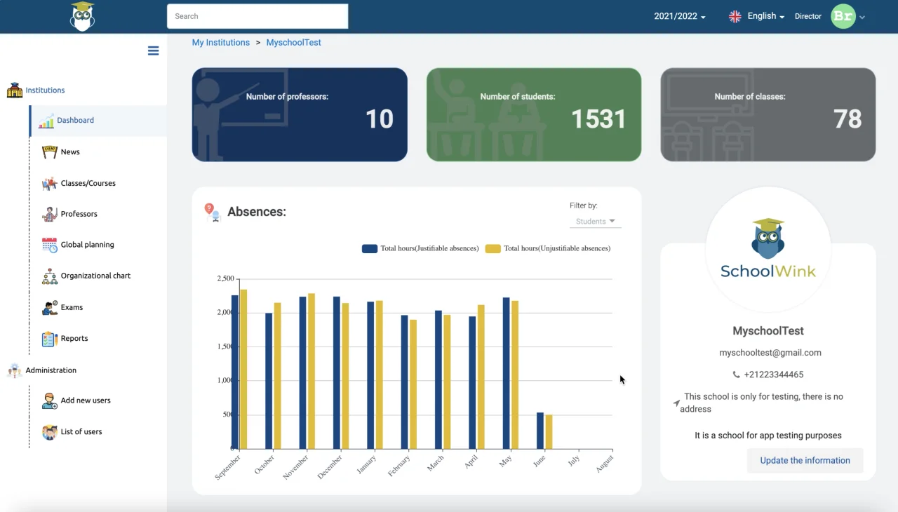 Schoolwink - School Management System — screenshot 1