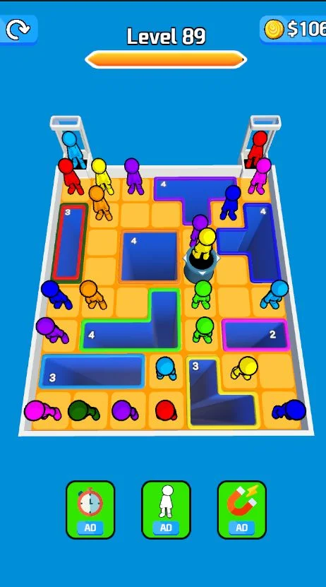 Drop People 3D Hole Puzzle Game Unity Source Code — screenshot 4