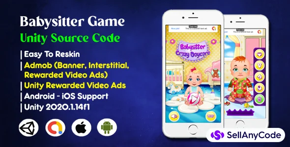 Babysitter Game Source Code AdMob Unity Ads