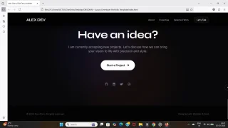 OBSIDIAN Luxury Developer Portfolio Template