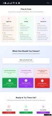 Modern Time Tracking Tools Landing Page Toggl vs Clockify vs RescueTime vs TimeCamp