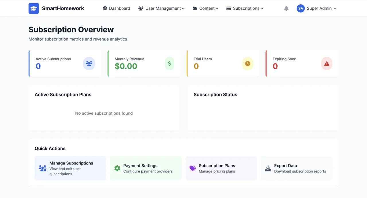 SmartHomeWork - Making Homework Management Smarter — screenshot 1