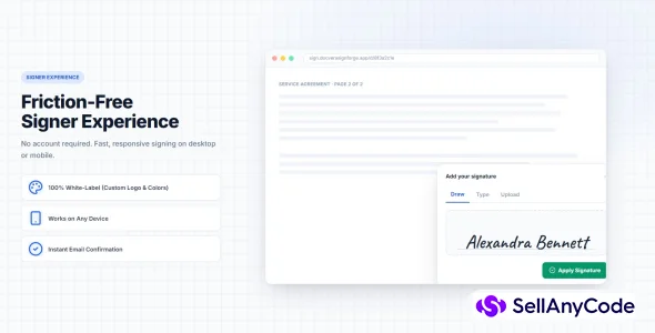 DocVera SignForge - PHP PDF eSignature — cover