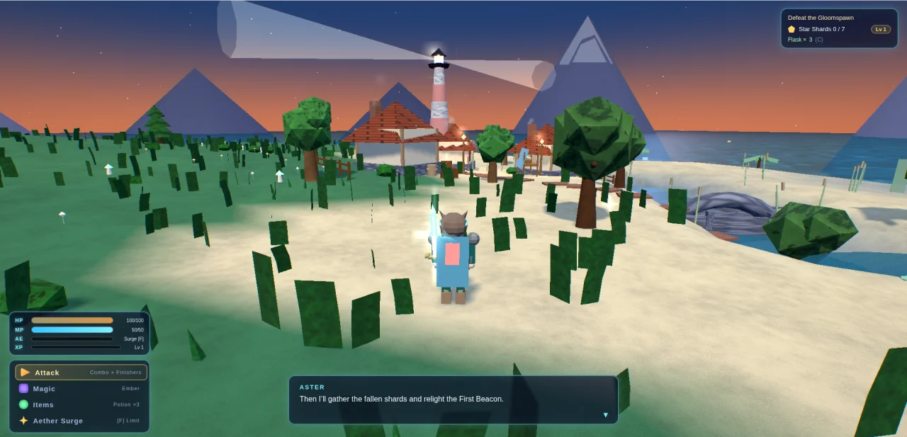 AETHERBLADE Shards of the Fallen Stars — screenshot 1