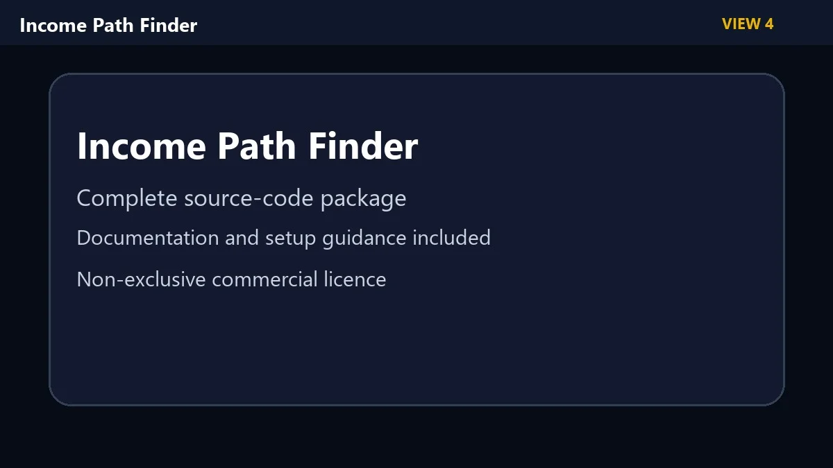 Income Path Finder — screenshot 3
