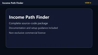 Income Path Finder