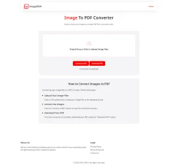 Image to PDF Converter Website Script