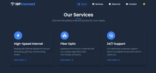 ISPConnect - Internet Service Provider Website