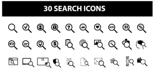Search & Browser Line Icons
