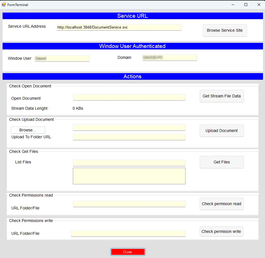 Document View / Download Use Web Service — screenshot 5
