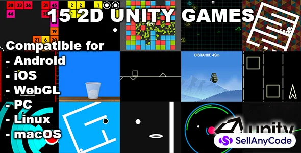 15 2D Unity Games Bundle