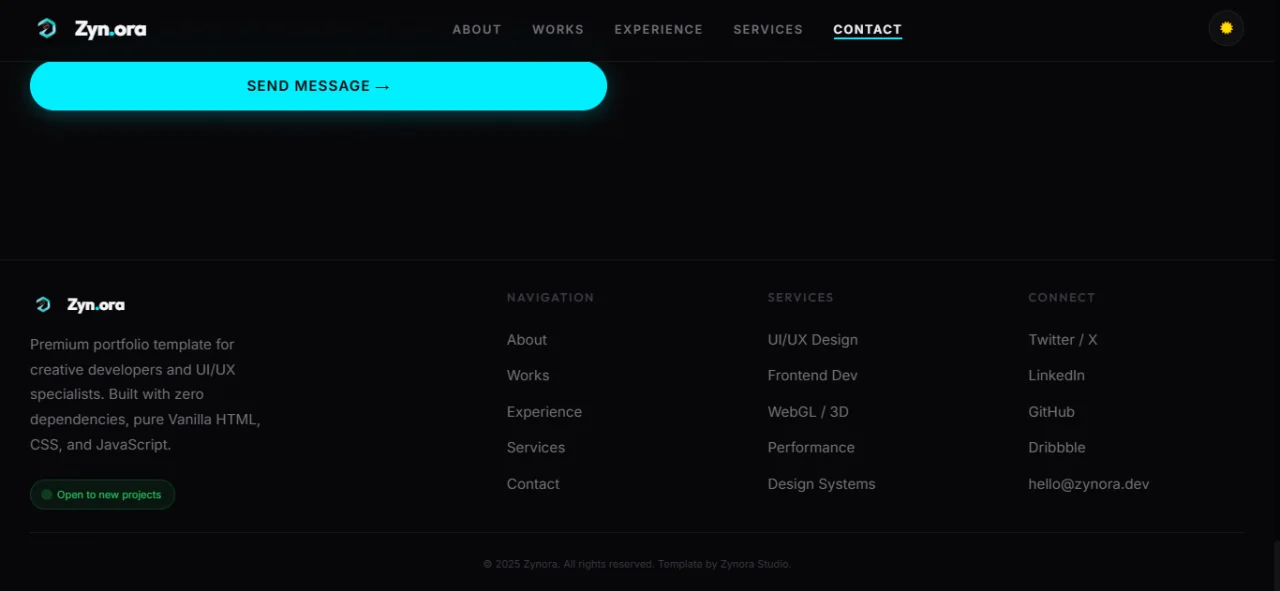 Zynora - Premium Portfolio Template — screenshot 10