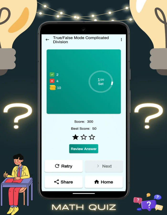 Math Quiz - Math Learning Brain Challenge — screenshot 8