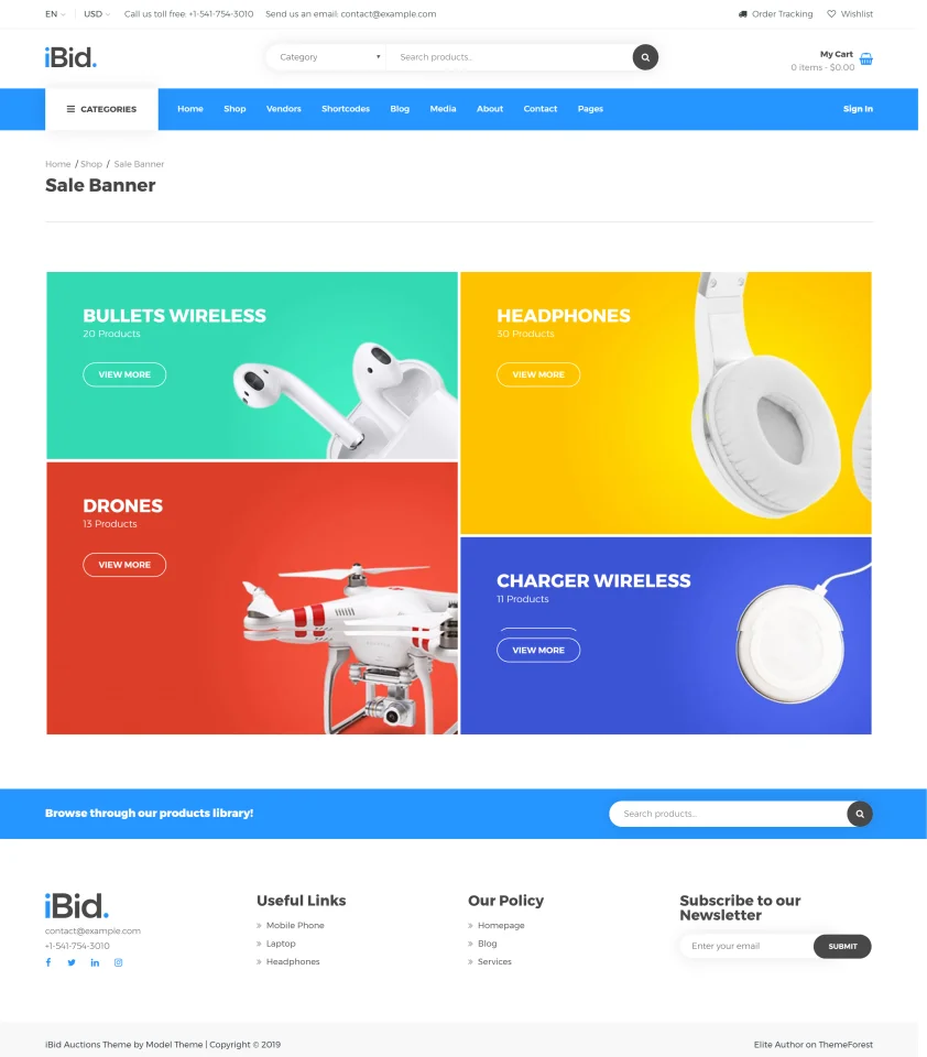 iBid - Multi Vendor Auctions WooCommerce Theme — screenshot 5