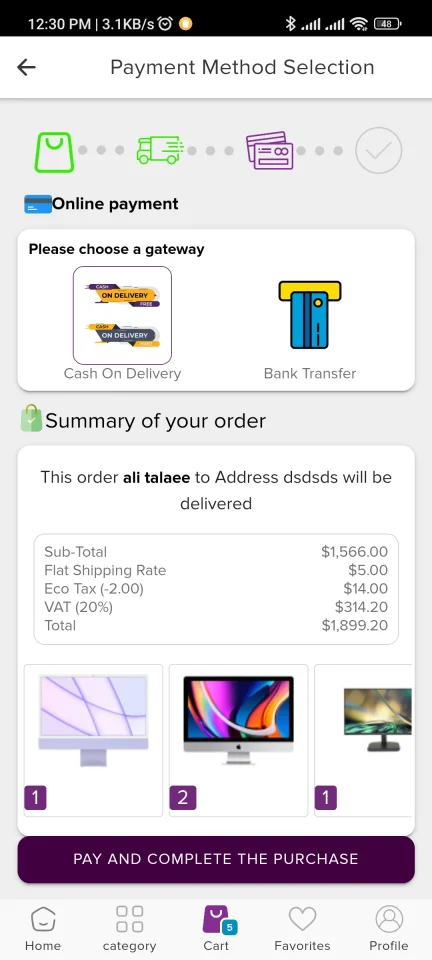 Ionic OpenCart iOS and Android and PWA Application — screenshot 7