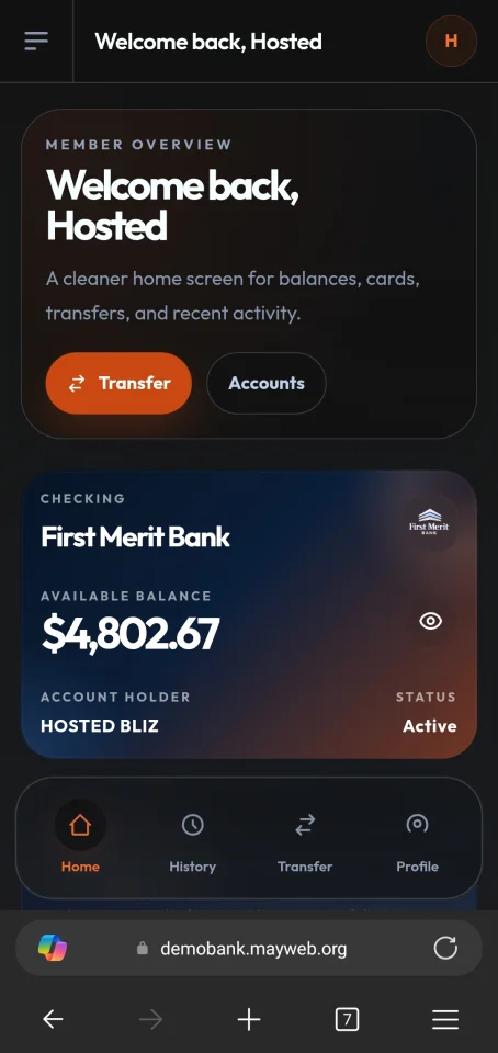 First MB - Laravel Finance Portal — screenshot 3