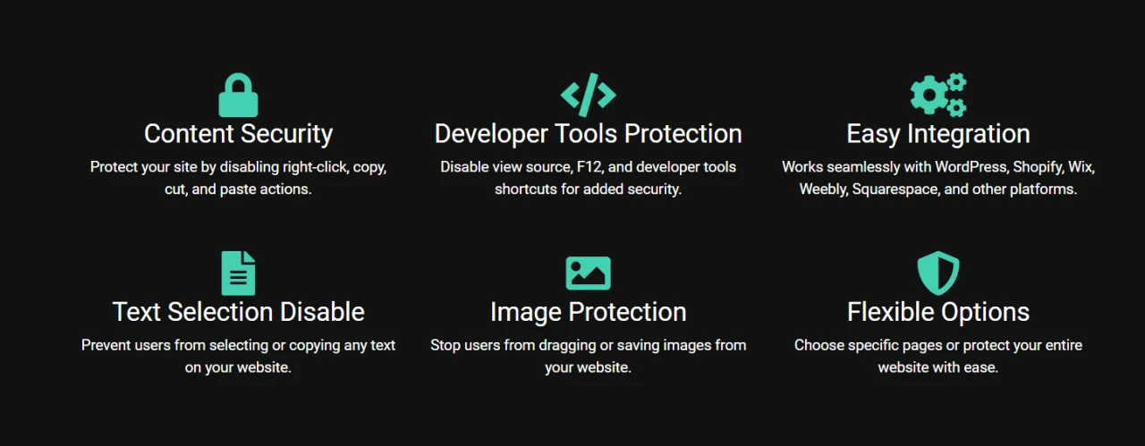 Copy Block Website Protection — screenshot 1