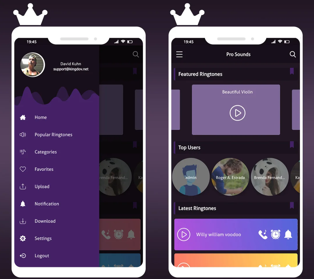 Pro Souds & Ringtones Collection 2021 - AdMob & Facebook Ads & Push Notifications — screenshot 3