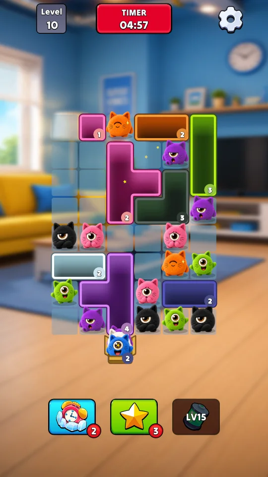 Fluffy Kitty Sort - Cat Puzzle Out — screenshot 2