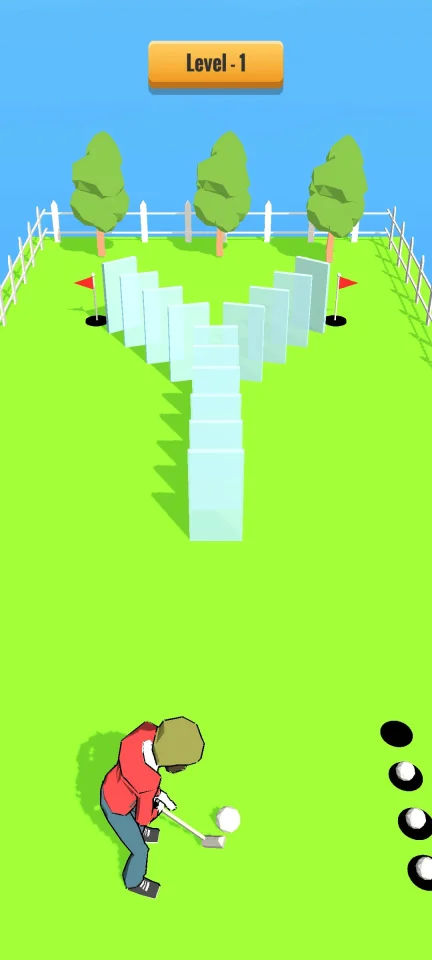 Golf vs Domino Challenge – Hypercasual Puzzle Game — screenshot 1
