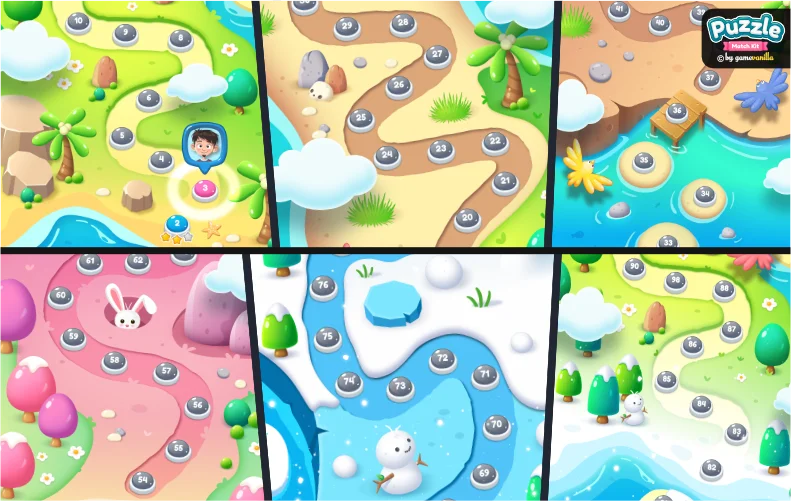Puzzle Match Kit + PSD Source Pack — screenshot 7