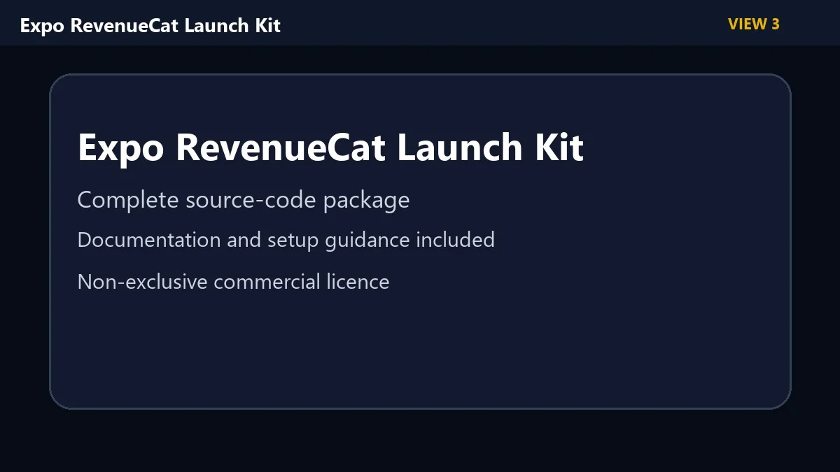 Expo RevenueCat Launch Kit — screenshot 2