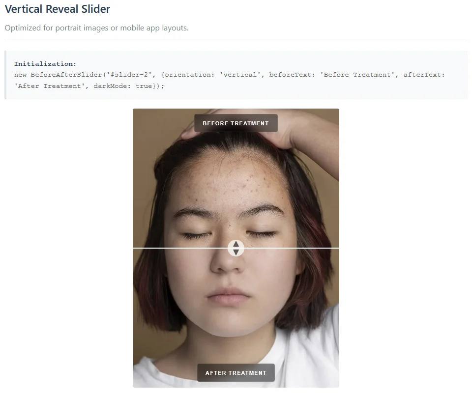 Premium Before After Media Slider (Image & Video) — screenshot 2