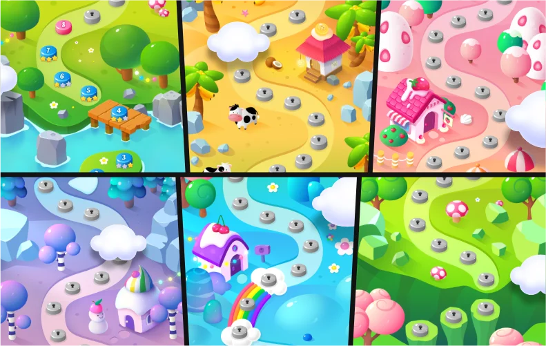 Fruit Swipe Match 3 Kit + PSD Sources Pack — screenshot 3