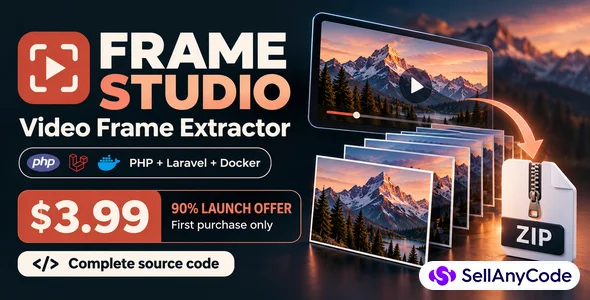Frame Studio - PHP Laravel Video Frame Extractor with Docker — cover