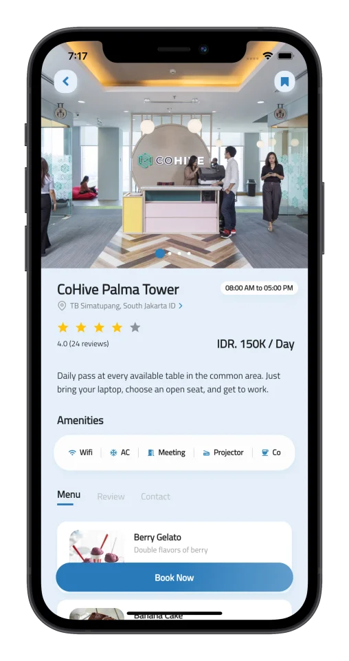 Coworking - Workspace Booking Flutter App with Chat | Web Admin Panel | Google AdMob — screenshot 3