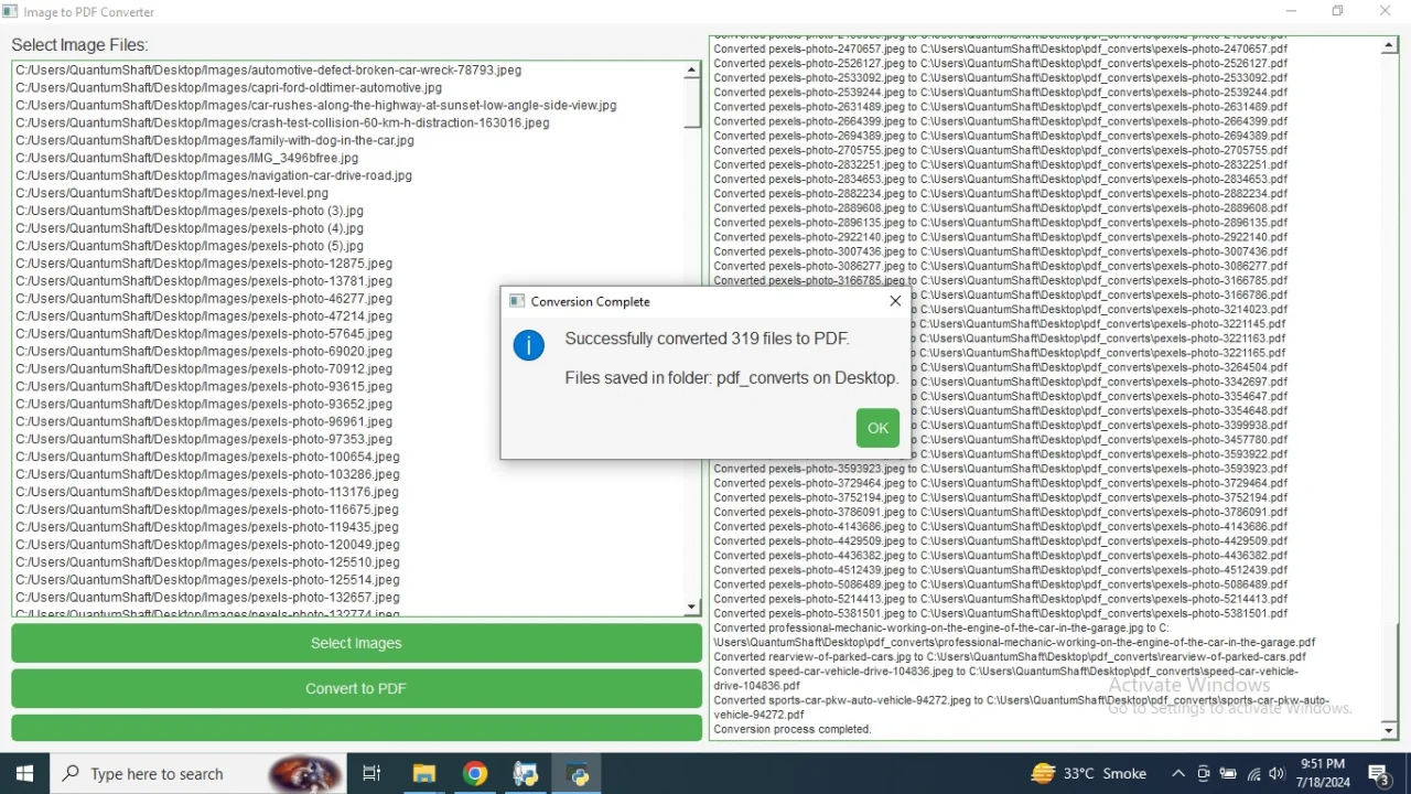 Batch Images to PDF Converter — screenshot 3