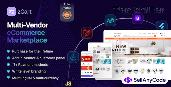 zCart Multi-Vendor eCommerce Marketplace