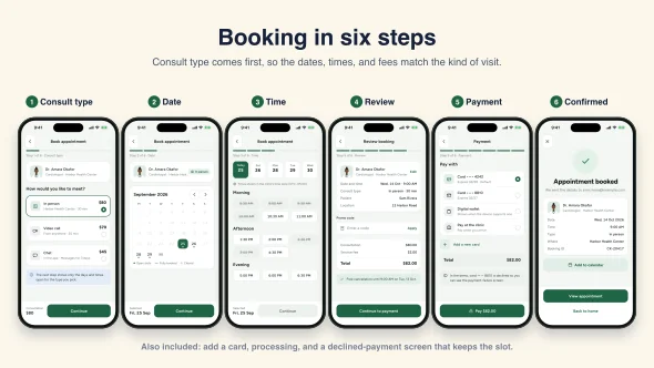 Clinica - Doctor Appointment UI Kit for Flutter — screenshot 2