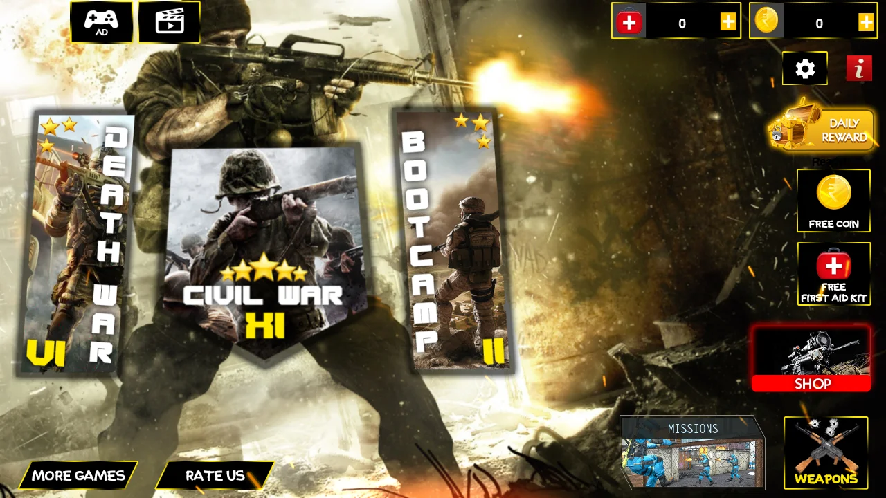 Modern Sniper FPS Game - Unity 3D Action Source Code — screenshot 1