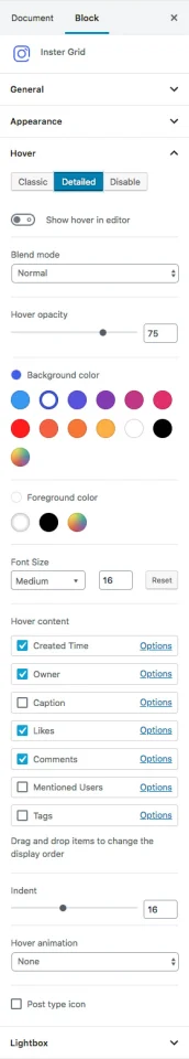 Inster – Instagram Block for WordPress Gutenberg Editor — screenshot 4