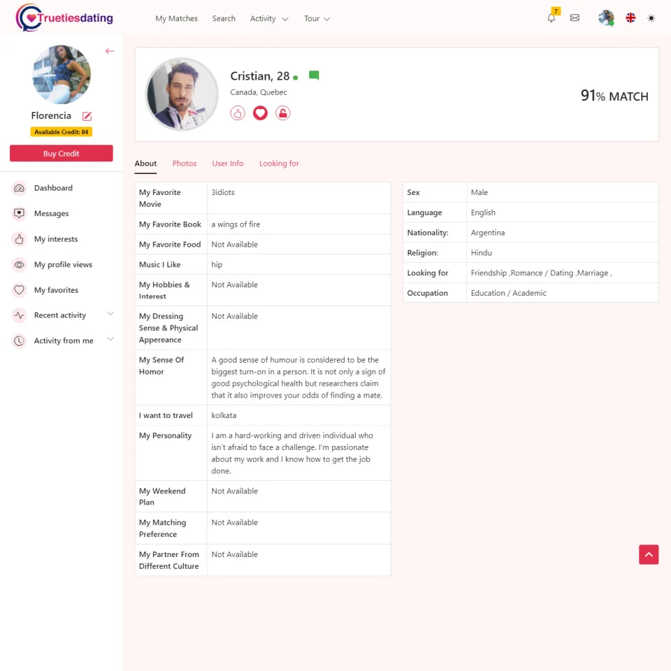 Match Making Website Script — screenshot 7