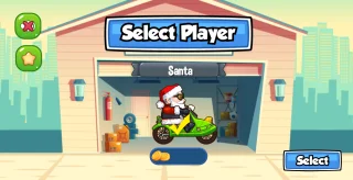 Santa Moto Race: Buildbox Game