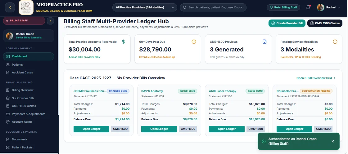 MedCare Pro - Medical Billing & Healthcare Practice Dashboard Template — screenshot 7