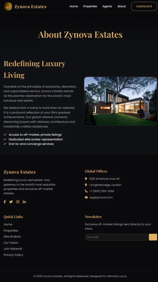 Zynova Estates - Luxury Real Estate Platform — screenshot 4