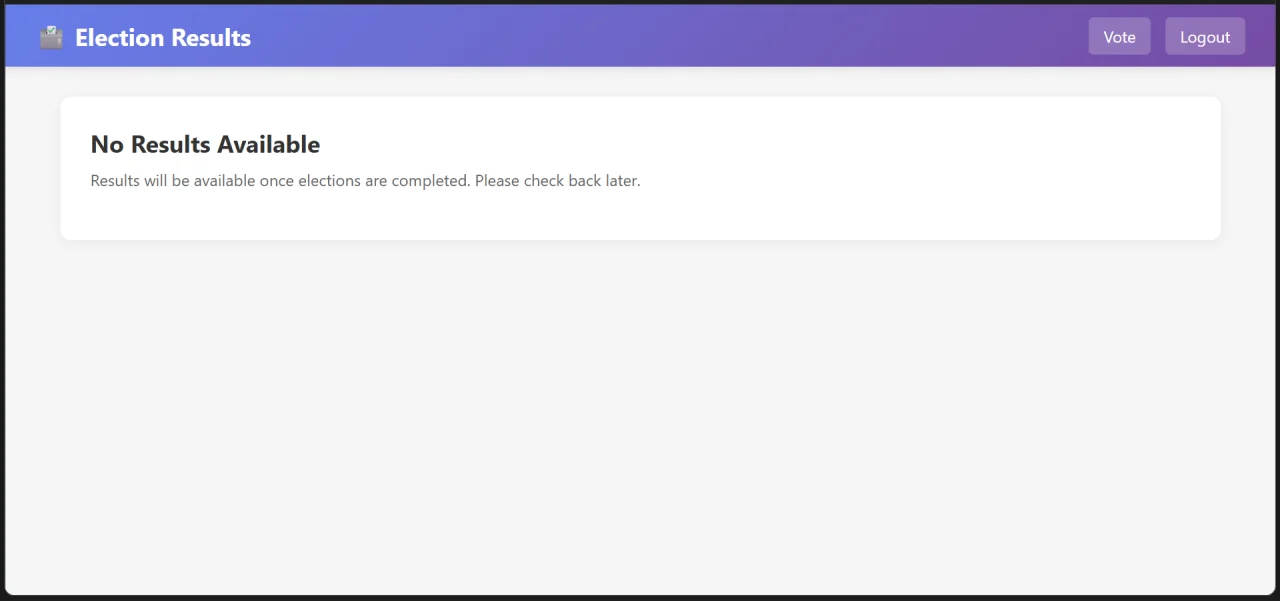 Election Management System — screenshot 2