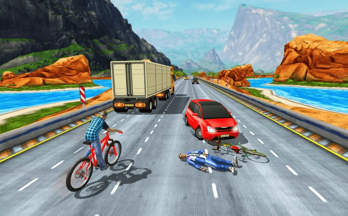 Real Bike Cycle Racing 3D: BMX Bicycle Rider Games — screenshot 4