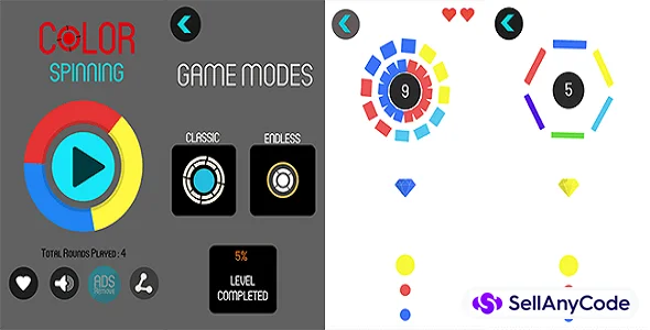 Color Spinning Unity Source Code