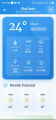 SkyCasto Flutter Weather & AQI App with WeatherAPI