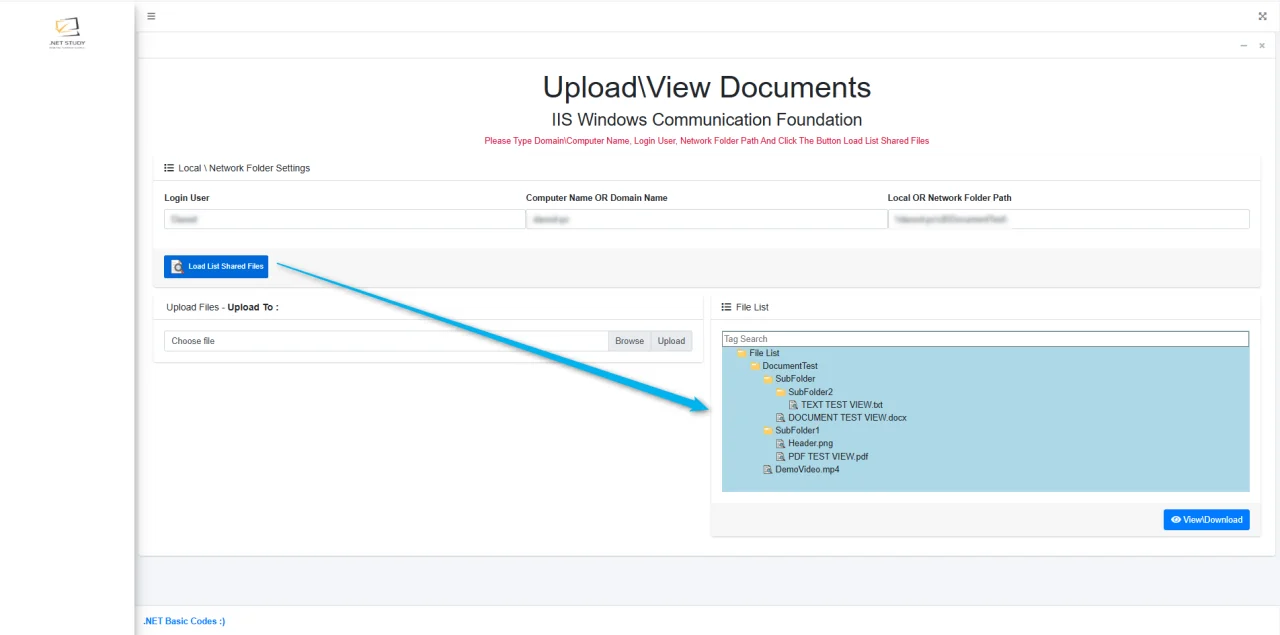 Document View / Download Use Web Service — screenshot 1