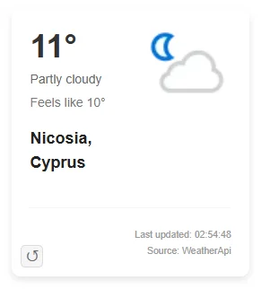 Blazor.QuickWeather - Real-Time Weather Widget for Blazor Server & .NET 8 — screenshot 7